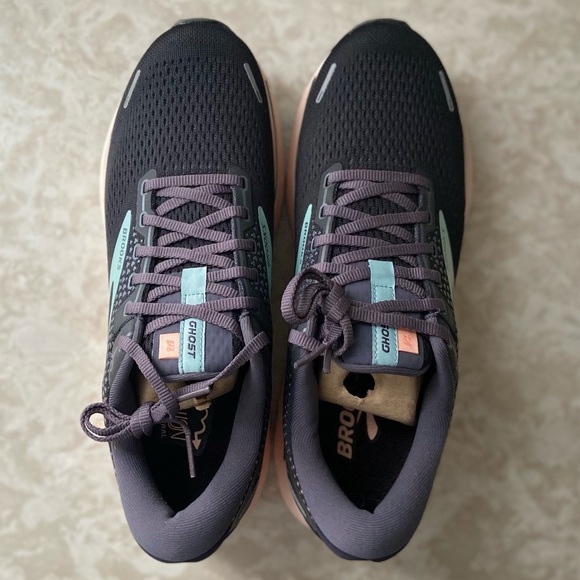 Brooks Women’s Ghost 14 Running Shoes Size 10.5 Black/Pearl/Peach - Picture 6 of 6